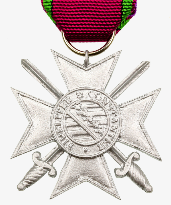 Saxony Silver Cross of Merit & Swords 2nd form with the year 1916